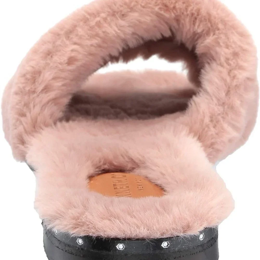 Kenneth Cole Women's Peggy Fuzzy Slippers - Picture 4 of 10